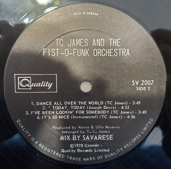 Tom C. James And The Fist-O-Funk Orchestra : Get Up On Your Feet (LP)