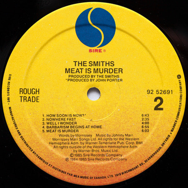 The Smiths : Meat Is Murder (LP, Album)