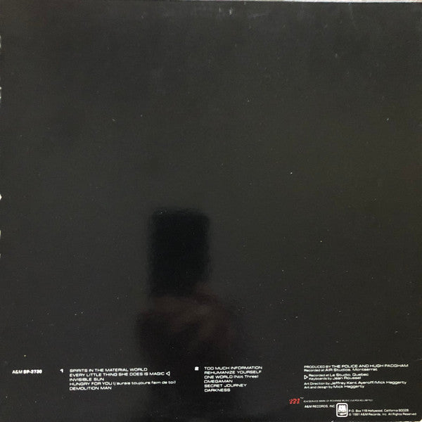 The Police : Ghost In The Machine (LP, Album, Pit)