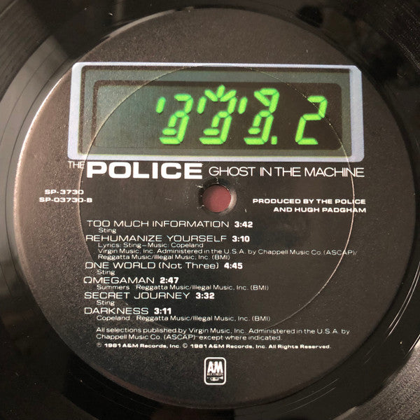 The Police : Ghost In The Machine (LP, Album, Pit)