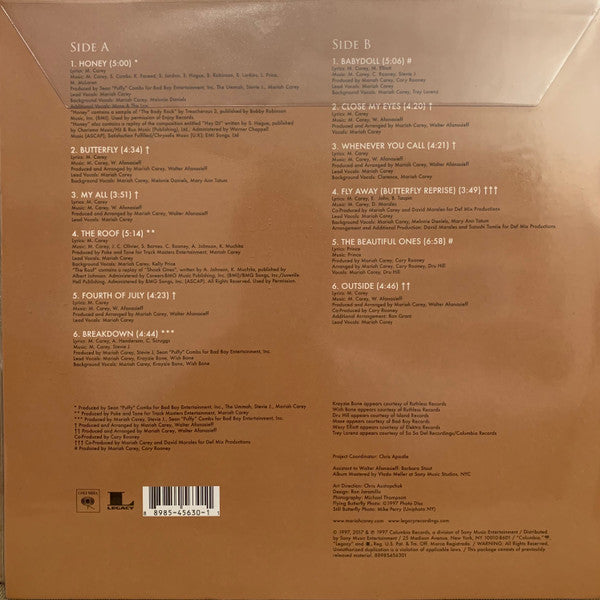 Mariah Carey : Butterfly (LP, Album, Ltd, Pic, RE)