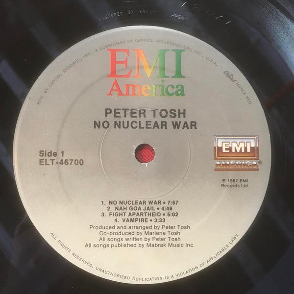Peter Tosh : No Nuclear War (LP, Album)