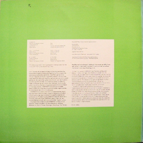 Company (2) : Company 1 (LP, Album)