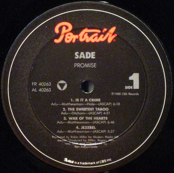 Sade : Promise (LP, Album)