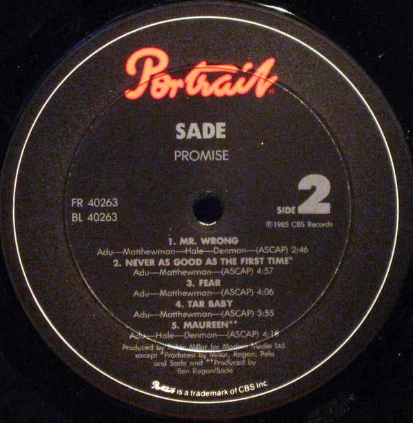 Sade : Promise (LP, Album)