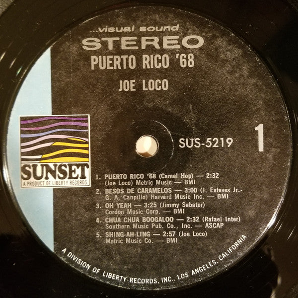 Joe Loco : Puerto Rico '68 (LP, Album, She)