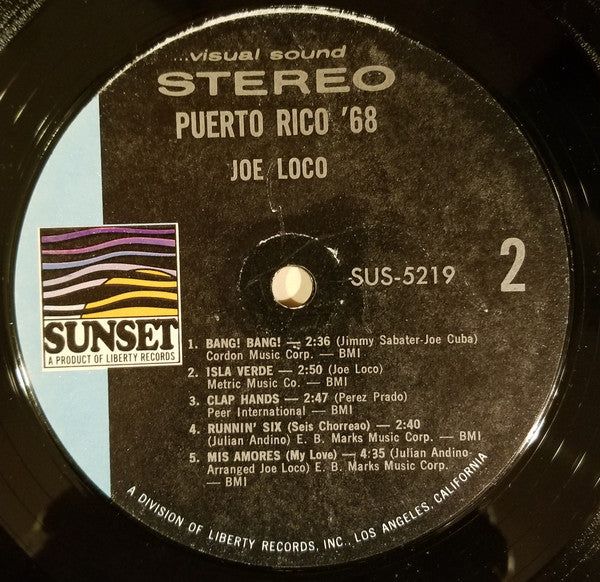 Joe Loco : Puerto Rico '68 (LP, Album, She)