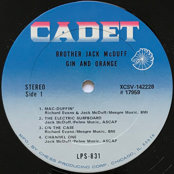 Brother Jack McDuff : Gin And Orange (LP, Album)