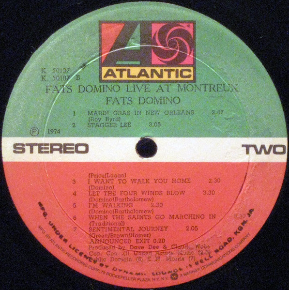 Fats Domino : 'Hello Josephine' Live At Montreux (LP, Album)