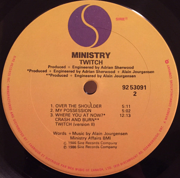 Ministry : Twitch (LP, Album)