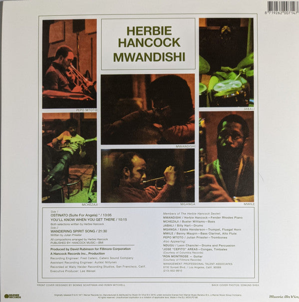 Herbie Hancock : Mwandishi (LP, Album, RE)