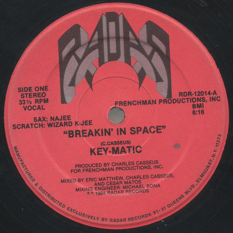Key-Matic : Breakin' In Space (12")