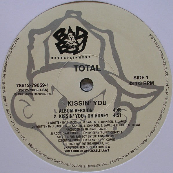 Total : Kissin' You (12")