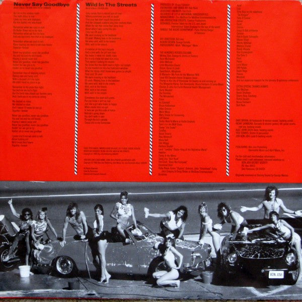 Bon Jovi : Slippery When Wet (LP, Album, Red)