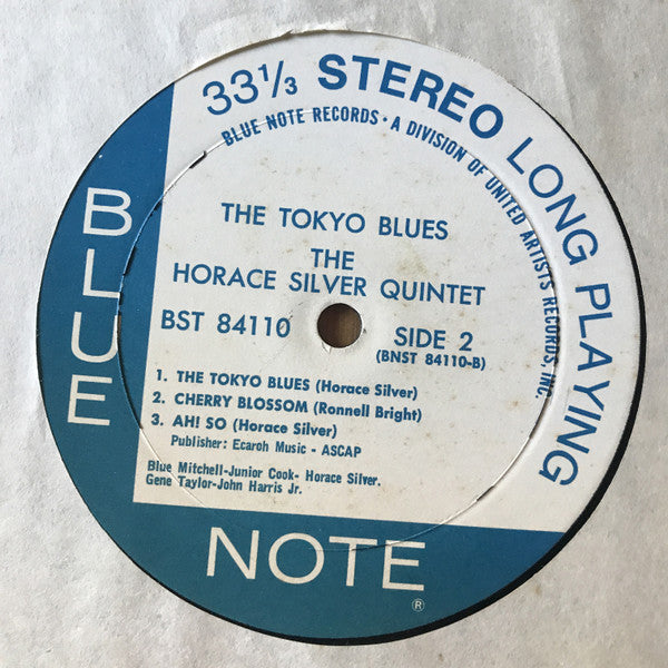 The Horace Silver Quintet : The Tokyo Blues (LP, Album, RE)