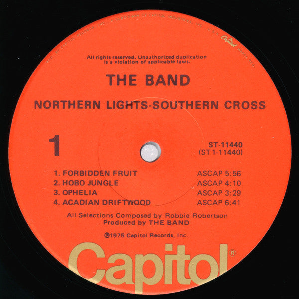 The Band : Northern Lights-Southern Cross (LP, Album, Jac)