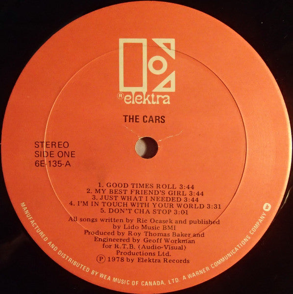 The Cars : The Cars (LP, Album, RE)