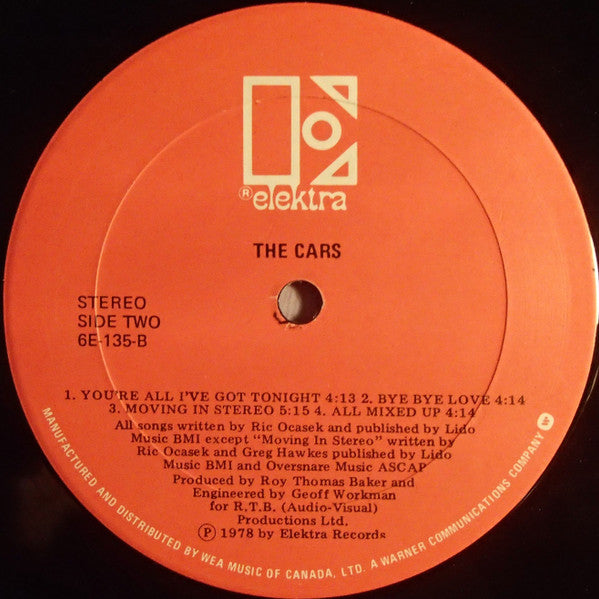 The Cars : The Cars (LP, Album, RE)