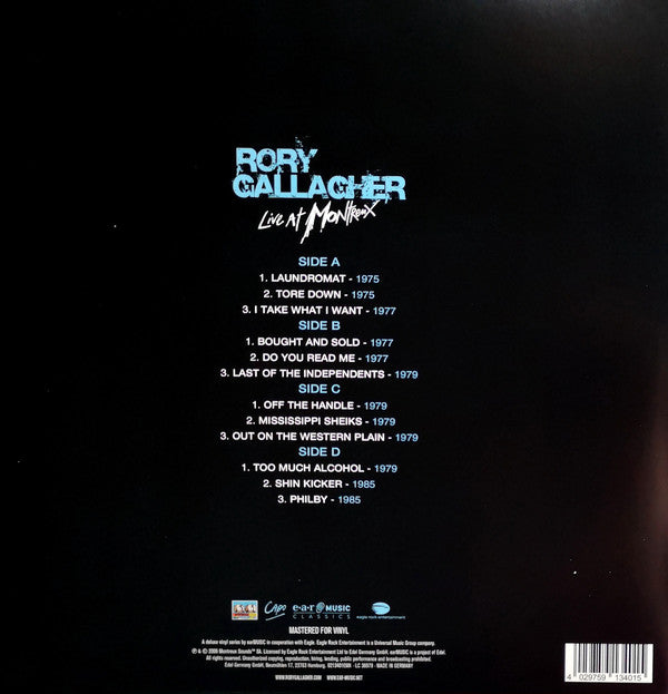 Rory Gallagher : Live At Montreux (2xLP, Album, RE)