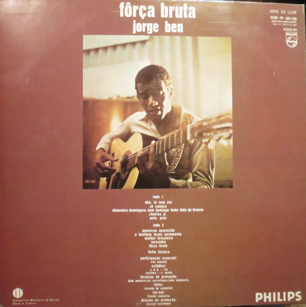 Jorge Ben : Fôrça Bruta (LP, Album, RE)