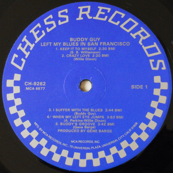Buddy Guy : Left My Blues In San Francisco (LP, Album, RE, Glo)