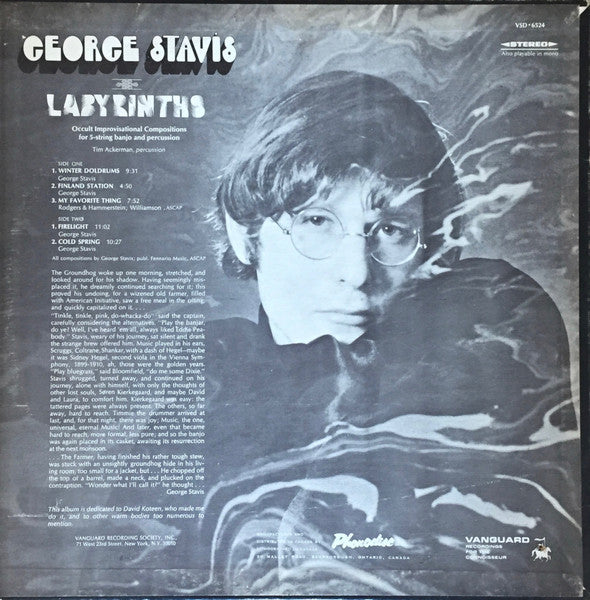 George Stavis : Labyrinths (LP, Album)