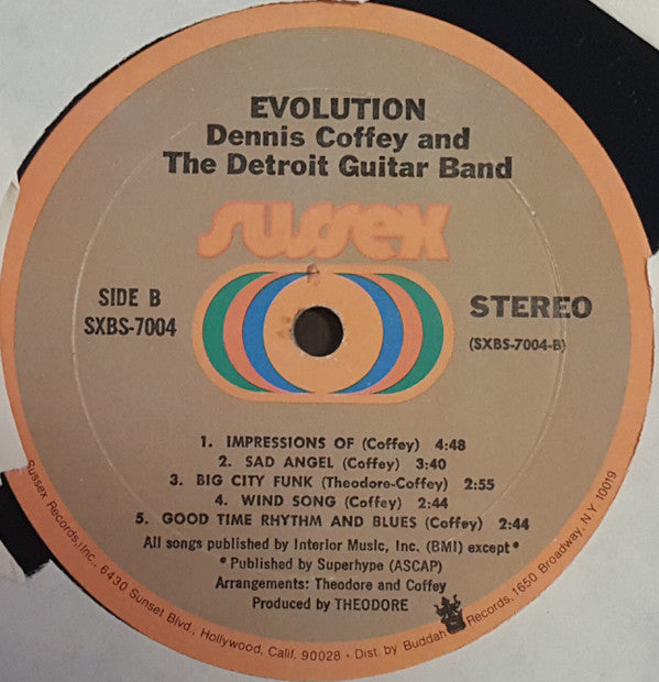 Dennis Coffey And The Detroit Guitar Band : Evolution (LP, Album, Mon)