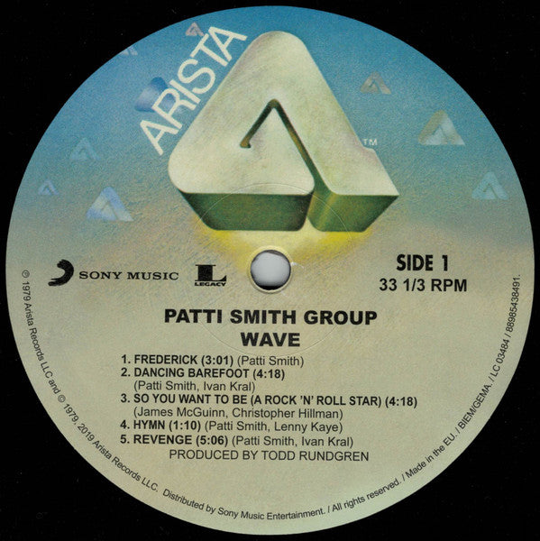 Patti Smith Group : Wave (LP, Album, RE, 180)