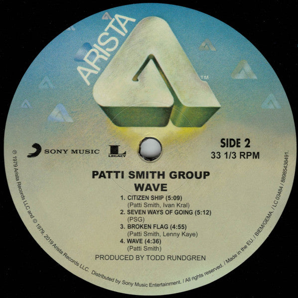 Patti Smith Group : Wave (LP, Album, RE, 180)