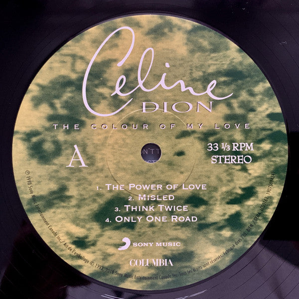 Céline Dion : The Colour Of My Love (2xLP, Album, RE)