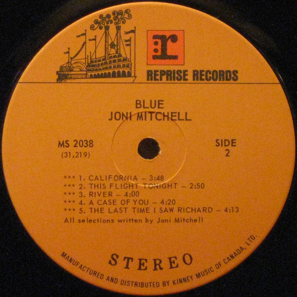 Joni Mitchell : Blue (LP, Album, RP)
