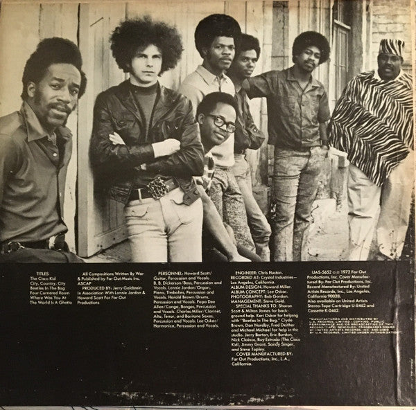 War : The World Is A Ghetto (LP, Album)