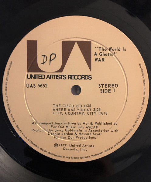 War : The World Is A Ghetto (LP, Album)