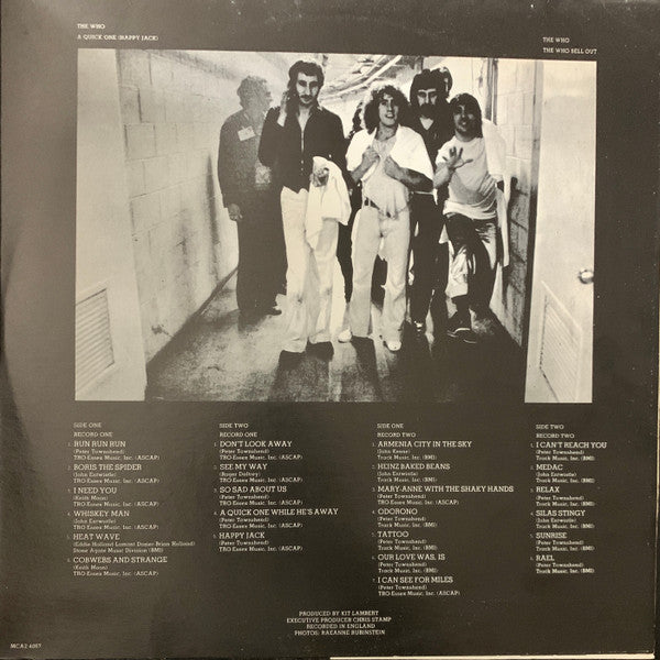 The Who : A Quick One (Happy Jack) / The Who Sell Out (LP, RE, RP + LP, RE, RP + Comp, RE, Cre)