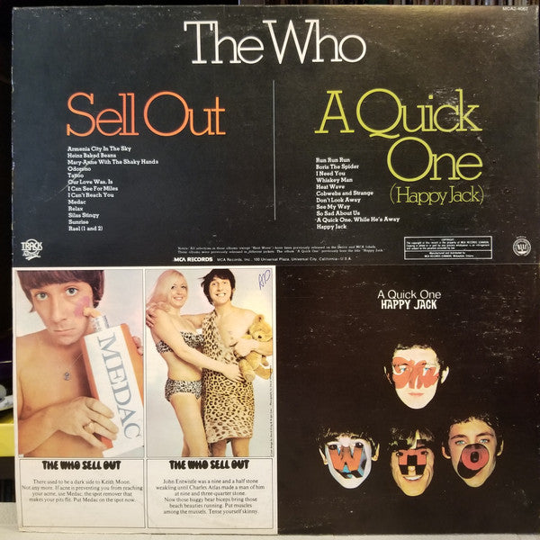The Who : A Quick One (Happy Jack) / The Who Sell Out (LP, RE, RP + LP, RE, RP + Comp, RE, Cre)