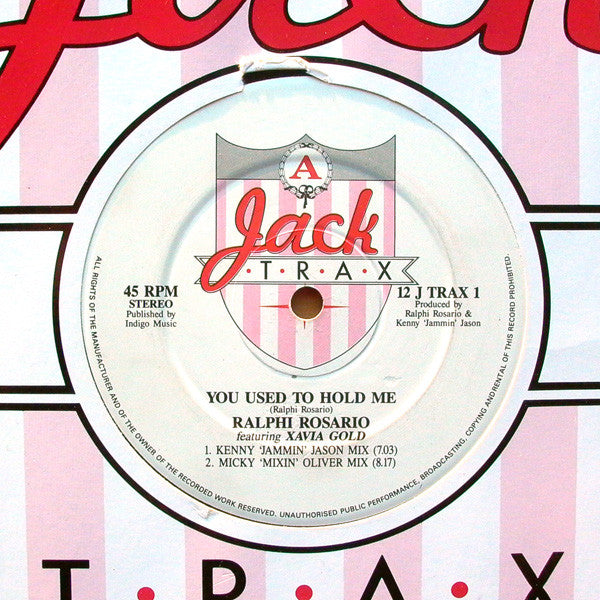 Ralphi Rosario / Ramos (2) : You Used To Hold Me / The Jackin' National Anthem (12")
