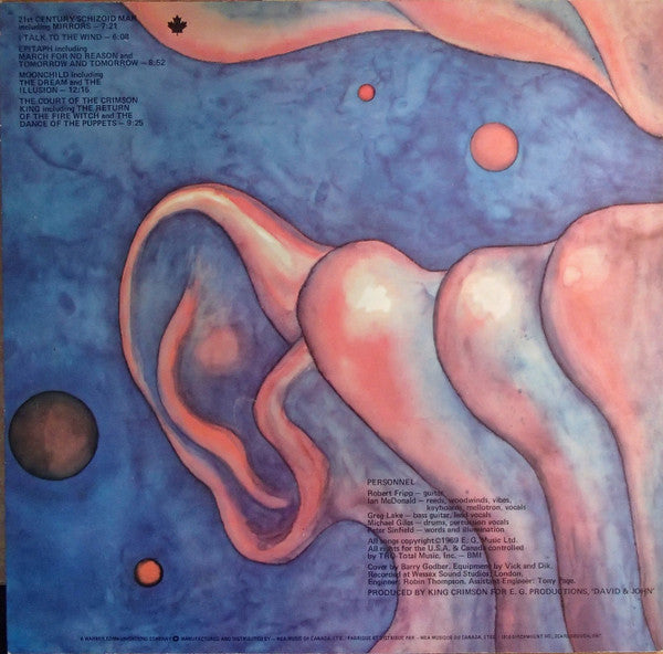 King Crimson : In The Court Of The Crimson King (An Observation By King Crimson) (LP, Album, RE)