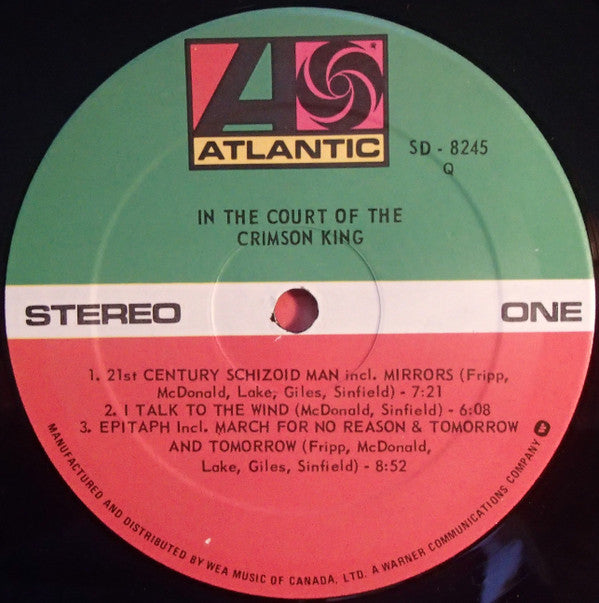 King Crimson : In The Court Of The Crimson King (An Observation By King Crimson) (LP, Album, RE)