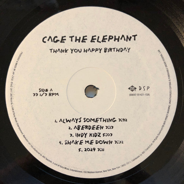 Cage The Elephant : Thank You Happy Birthday (LP, Album)