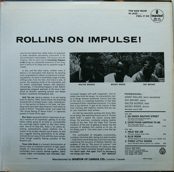 Sonny Rollins : On Impulse! (LP, Album)