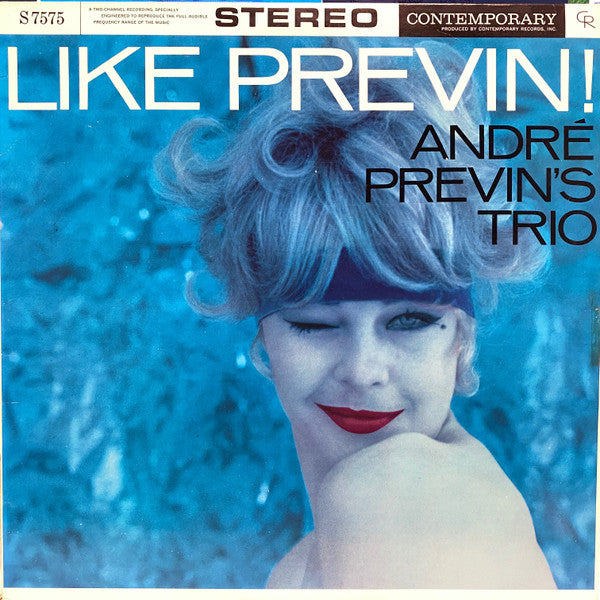 The André Previn Trio : Like Previn! (LP, Album, RE)