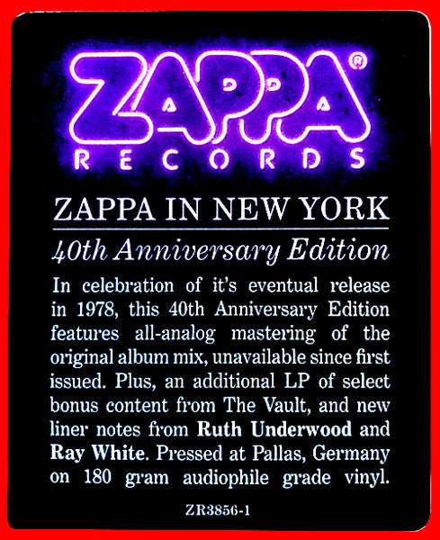 Frank Zappa : Zappa In New York (3xLP, Album, RE, RM, 40t)