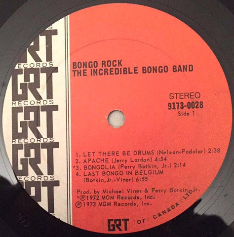 The Incredible Bongo Band : Bongo Rock (LP, Album)
