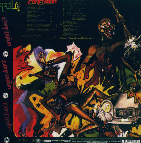Fela Kuti & Africa 70 : Confusion (LP, Album, RE)