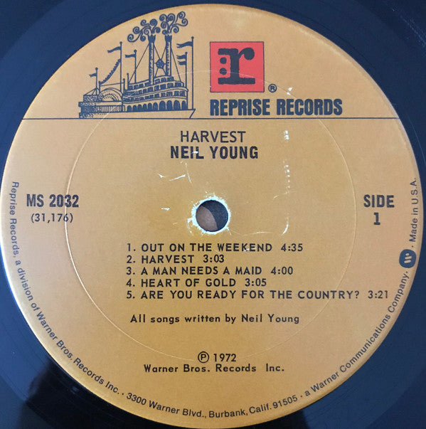 Neil Young : Harvest (LP, Album, RP)