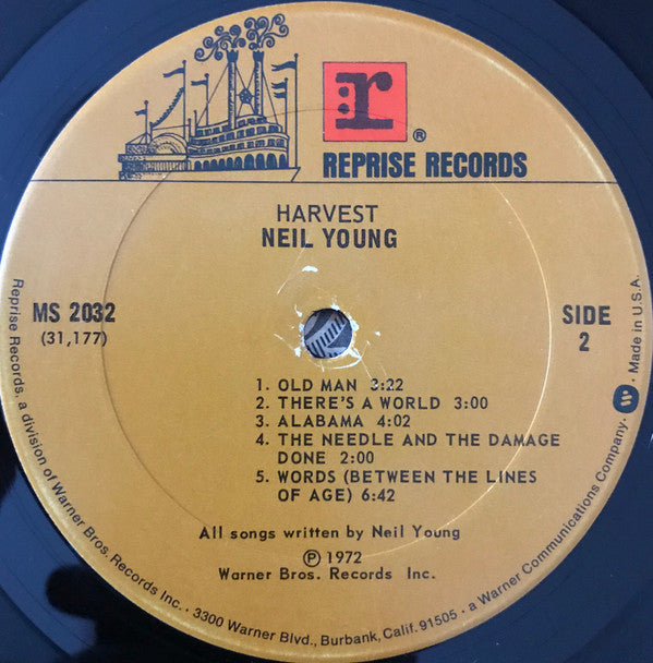 Neil Young : Harvest (LP, Album, RP)