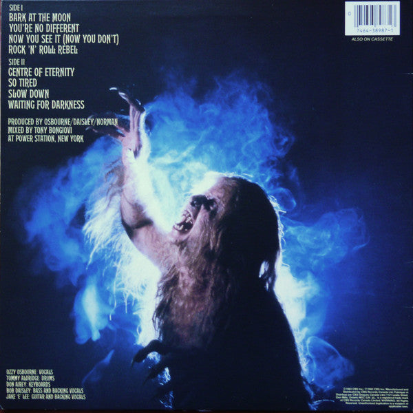 Ozzy Osbourne : Bark At The Moon (LP, Album)