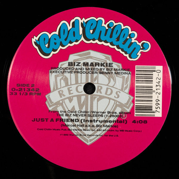 Biz Markie : Just A Friend (12", Maxi, Single)