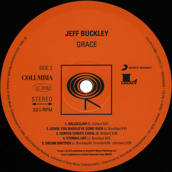 Jeff Buckley : Grace (LP, Album, RE, 180)