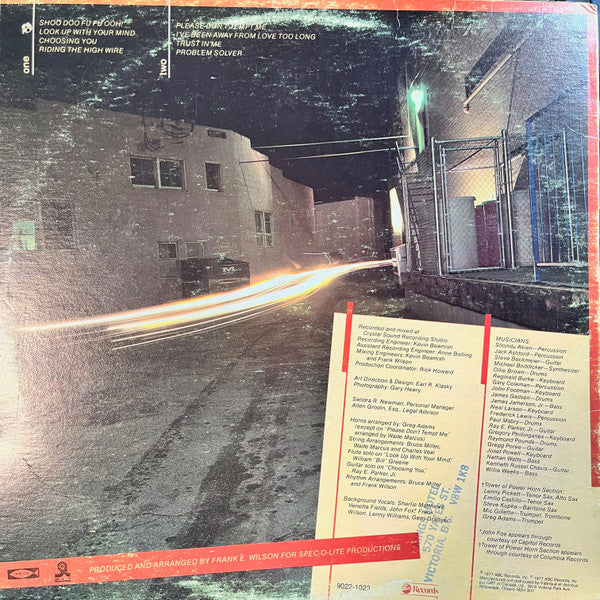 Lenny Williams : Choosing You (LP, Album)